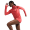 NIKE Swoosh Mid Layer 1/2-Zip Laufshirt Damen 814 - magic ember L