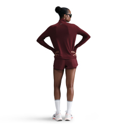 NIKE Swoosh Mid Layer 1/2-Zip Laufshirt Damen 619 - dark team red XXL
