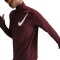 NIKE Swoosh Mid Layer 1/2-Zip Laufshirt Damen 619 - dark team red XXL