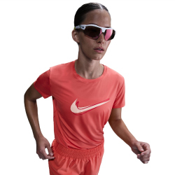 NIKE One Swoosh Dri-FIT kurzarm Laufshirt Damen 814 - magic ember S