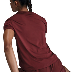 NIKE One Swoosh Dri-FIT kurzarm Laufshirt Damen 619 - dark team red XS