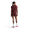 NIKE One Swoosh Dri-FIT kurzarm Laufshirt Damen 619 - dark team red XS