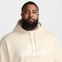 NIKE Club Fleece Hoodie Herren 234 - lt khaki/lt khaki/sail M