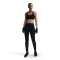 NIKE Pro Mid-Waist Leggings Damen 010 - black/cool grey/white XS