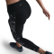 NIKE One High-Waist 7/8 Printed Leggings Damen 010 - black/black/black S