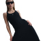 NIKE Sportswear Chill Knit Tight Mini-Rib Tanktop-Kleid Damen 010 - black/sail XS
