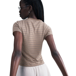 NIKE Sportswear Chill Knit T-Shirt Damen 233 - mink brown M