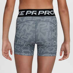 NIKE Pro Dri-FIT 5" Shorts Mädchen 084 - smoke grey/black/white M (137-146 cm)