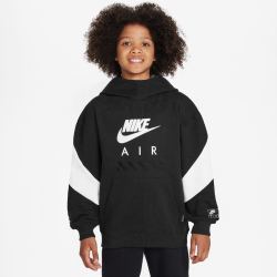 NIKE Air Fleece Hoodie Kinder 010 - black/white/white S...