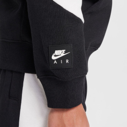 NIKE Air Fleece Hoodie Kinder 010 - black/white/white S...