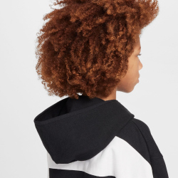 NIKE Air Fleece Hoodie Kinder 010 - black/white/white S (128-137 cm)
