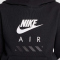 NIKE Air Fleece Hoodie Kinder 010 - black/white/white M (137-147 cm)