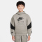 NIKE Air Fleece Hoodie Kinder 009 - college grey/black/black M (137-147 cm)