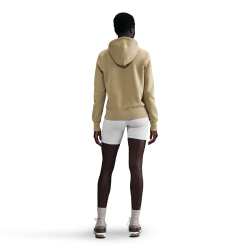 NIKE Sportswear Phoenix Fleece Hoodie Damen 297 - parachute beige/sail S