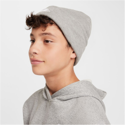NIKE PEAK Beanie Kinder 063 - dk grey heather/white