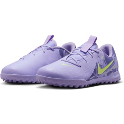 NIKE Jr. Phantom GX 2 Academy TF Multinocken-Fußballschuhe Kinder 500 - purple agate/barely volt 37.5