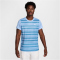 NIKE Court Victory Dri-FIT kurzarm Tennisshirt Herren 468 - aluminum/blue beyond/white S