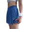 NIKE Court Ace Advantage High-Waist Falten-Tennisrock Damen 402 - star blue/star blue L