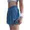 NIKE Court Ace Advantage High-Waist Falten-Tennisrock Damen 402 - star blue/star blue L