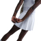 NIKE Court Ace Advantage High-Waist Falten-Tennisrock Damen 100 - white/white S