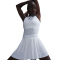 NIKE Court Ace Advantage High-Waist Falten-Tennisrock Damen 100 - white/white L