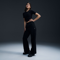 NIKE Windrunner High-Waist Woven Jogginghose Damen 010 - black/white XS