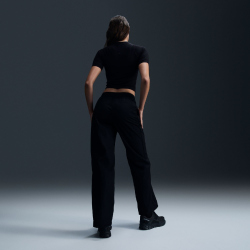 NIKE Windrunner High-Waist Woven Jogginghose Damen 010 - black/white XS