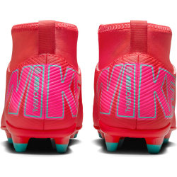 NIKE Jr. Mercurial Superfly 10 Club FG/MG Fußballschuhe Kinder 800 - ember glow/aurora green 32