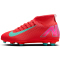 NIKE Jr. Mercurial Superfly 10 Club FG/MG Fußballschuhe Kinder 800 - ember glow/aurora green 32