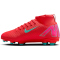 NIKE Jr. Mercurial Superfly 10 Club FG/MG Fußballschuhe Kinder 800 - ember glow/aurora green 32