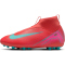 NIKE Jr. Mercurial Superfly 10 Academy AG Fußballschuhe Kinder 800 - ember glow/aurora green 34