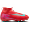 NIKE Jr. Mercurial Superfly 10 Academy FG/MG Fußballschuhe Kinder 800 - ember glow/aurora green 32
