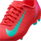 NIKE Jr. Mercurial Vapor 16 Club FG/MG Fußballschuhe Kinder 800 - ember glow/aurora green 36.5