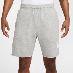 NIKE Club Alumni Fitnessshorts Herren 063 - dk grey heather/lt smoke grey/white M