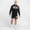 NIKECourt Heritage Dri-FIT Fleece Tennis Hoodie Herren 010 - black/white/flat pewter S