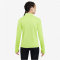 NIKE Dri-FIT 1/2-Zip Langarmshirt Mädchen 736 - lt lemon twist/white S (128-137 cm)