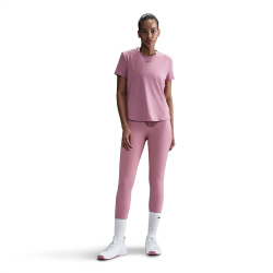 NIKE One Classic Dri-FIT kurzarm Fitness-Trainingsshirt Damen 699 - elemental pink/black L