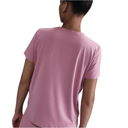 NIKE One Classic Dri-FIT kurzarm Fitness-Trainingsshirt Damen 699 - elemental pink/black L