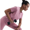 NIKE One Classic Dri-FIT kurzarm Fitness-Trainingsshirt Damen 699 - elemental pink/black L