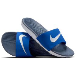 NIKE Kawa Badelatschen Jungen 402 - game royal/white-thunder blue-white 38.5