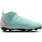 NIKE Jr. Phantom Luna 2 Academy FG/MG Fußballschuhe Kinder 300 - mint/atomic red-off noir 32
