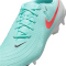 NIKE Phantom GX 2 Academy FG/MG Fußballschuhe 300 - mint/atomic red-off noir 36
