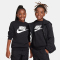 NIKE Sportswear Club Fleece Sweatshirt Kinder 010 - black/white S (128-137 cm)