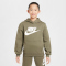 NIKE Sportswear Club Fleece Hoodie Kinder 222 - medium olive/white XL (158-170 cm)