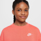 NIKE Sportswear Club Fleece Oversized Sweatshirt Kinder 814 - magic ember/white M (137-147 cm)