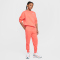 NIKE Sportswear Club Fleece Oversized Sweatshirt Kinder 814 - magic ember/white M (137-147 cm)
