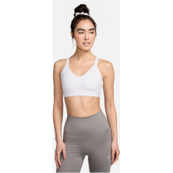 NIKE Indy Medium Support Padded Adjustable Sport-BH Damen 100 - white XS