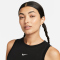 NIKE Sportswear Essentials Geripptes, verkürztes Tanktop Damen 010 - black/sail XS