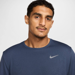 NIKE UV Miler Dri-FIT kurzarm Laufshirt Herren 437 - thunder blue/reflective silv S