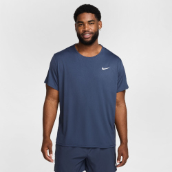NIKE UV Miler Dri-FIT kurzarm Laufshirt Herren 437 - thunder blue/reflective silv S